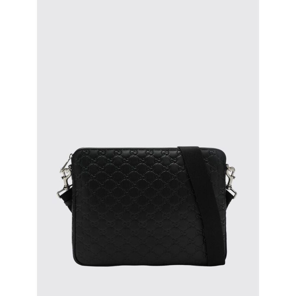 Gucci Men Gg Shoulder Bag Gucci In Leather